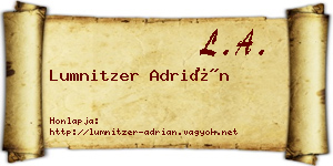 Lumnitzer Adrián névjegykártya